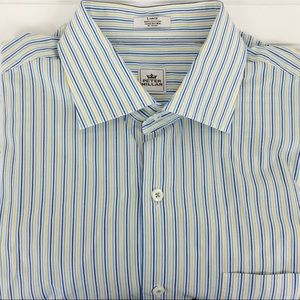 Peter Millar Striped Btn Down Dress Shirt Large